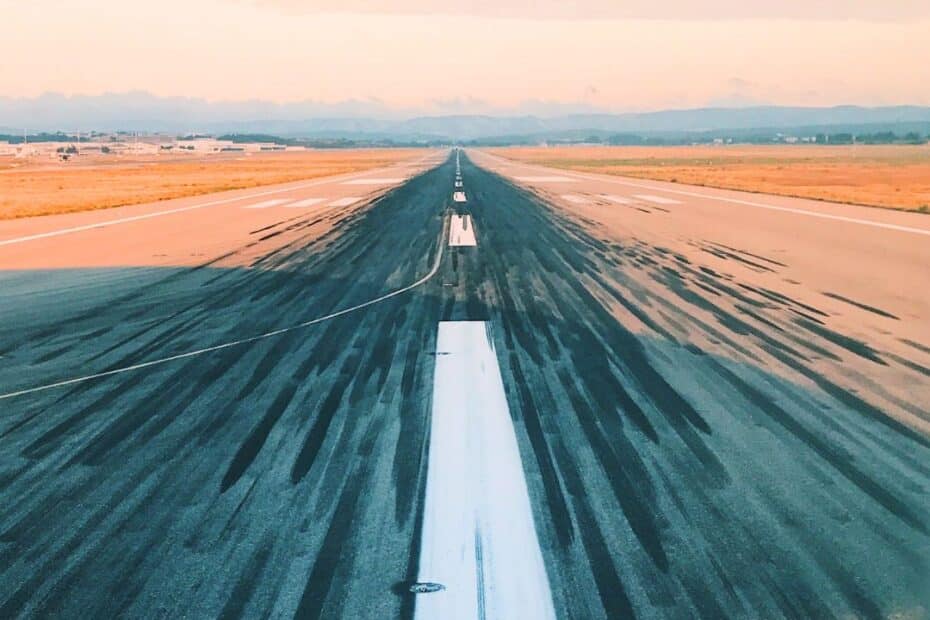 Airport runway at Tocumen Airport, Panama