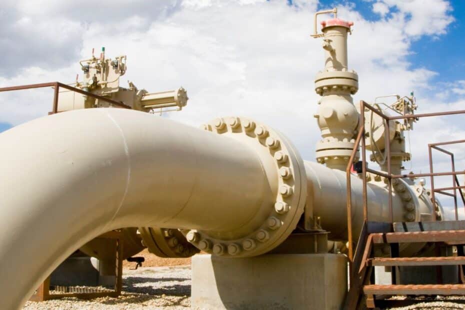 LPG gas pipeline