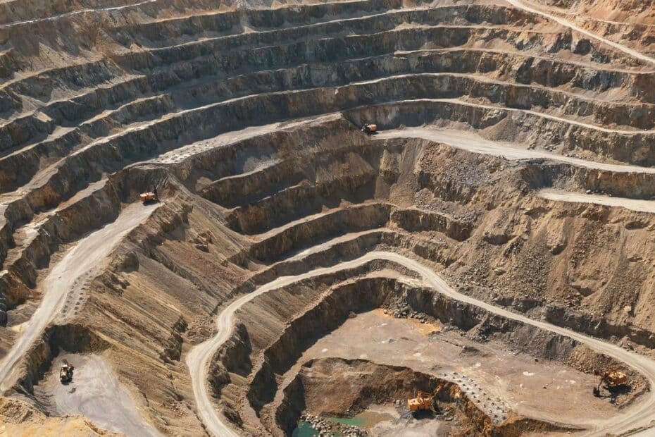 Copper open pit mine