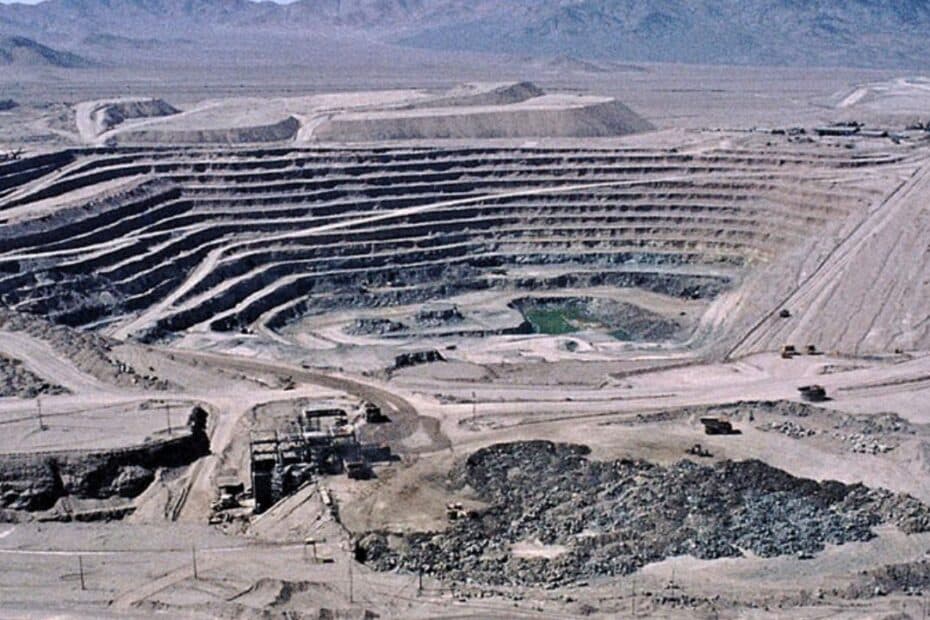 Copper pit mine
